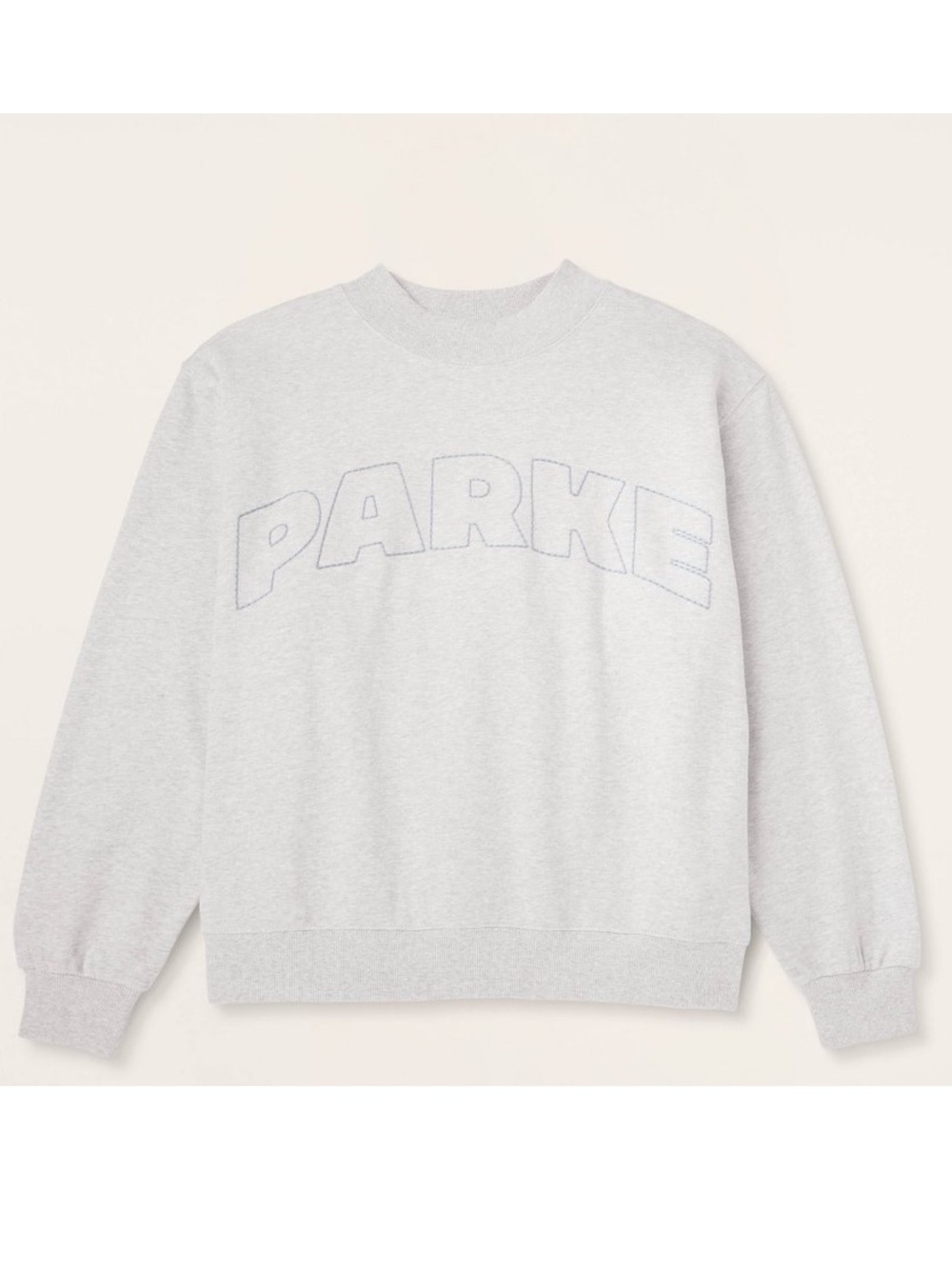 Parke x Target mock neck. NWT. Gray with light blue - Picture 4 of 4